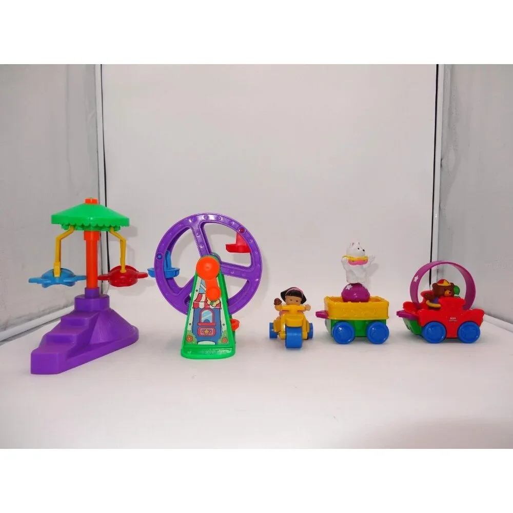 Fisher Price Little People Parading Pals Circus Parade Ferris Wheel Airplane Rid